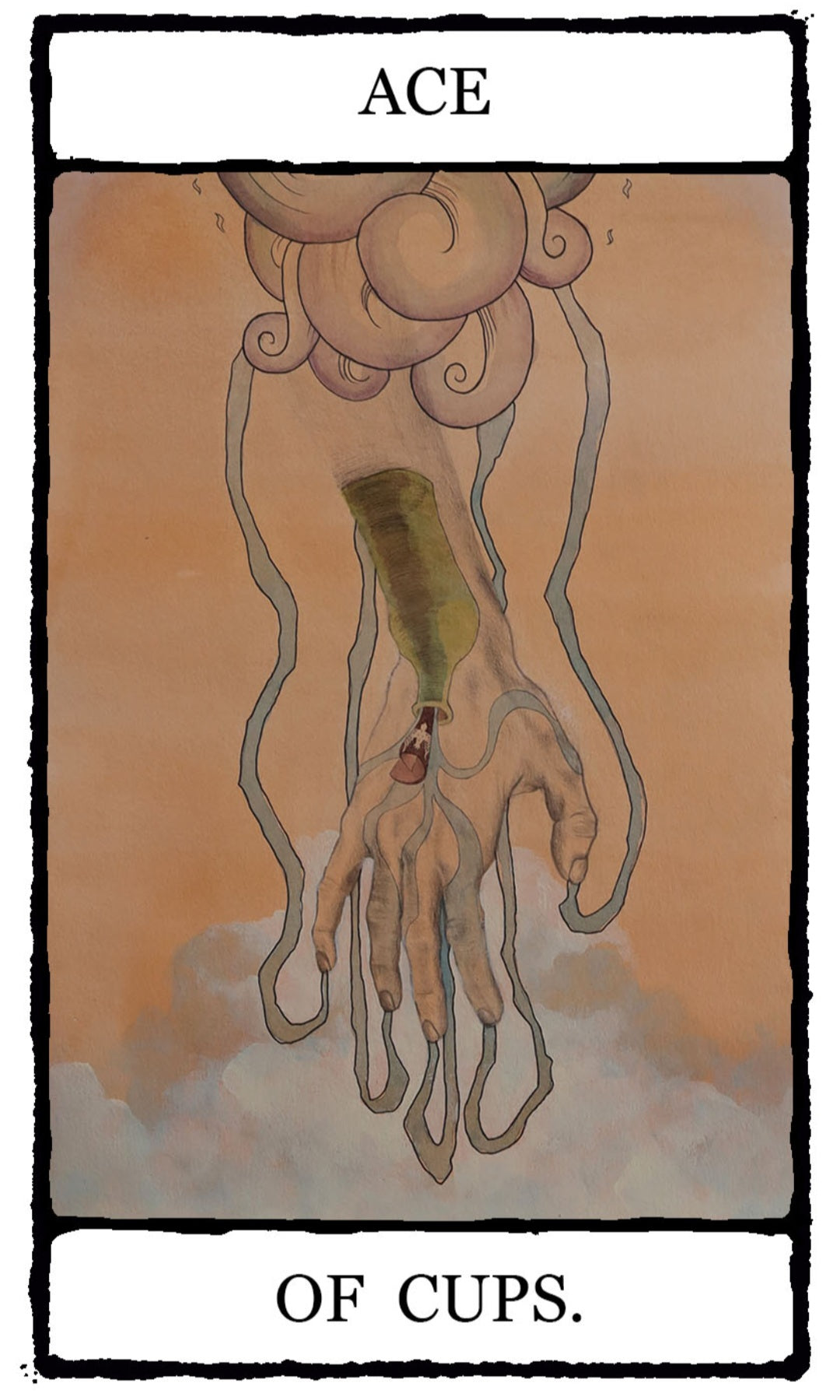 Ace of Cups — The Falling Card Tarot by Jenni Mclaughlin