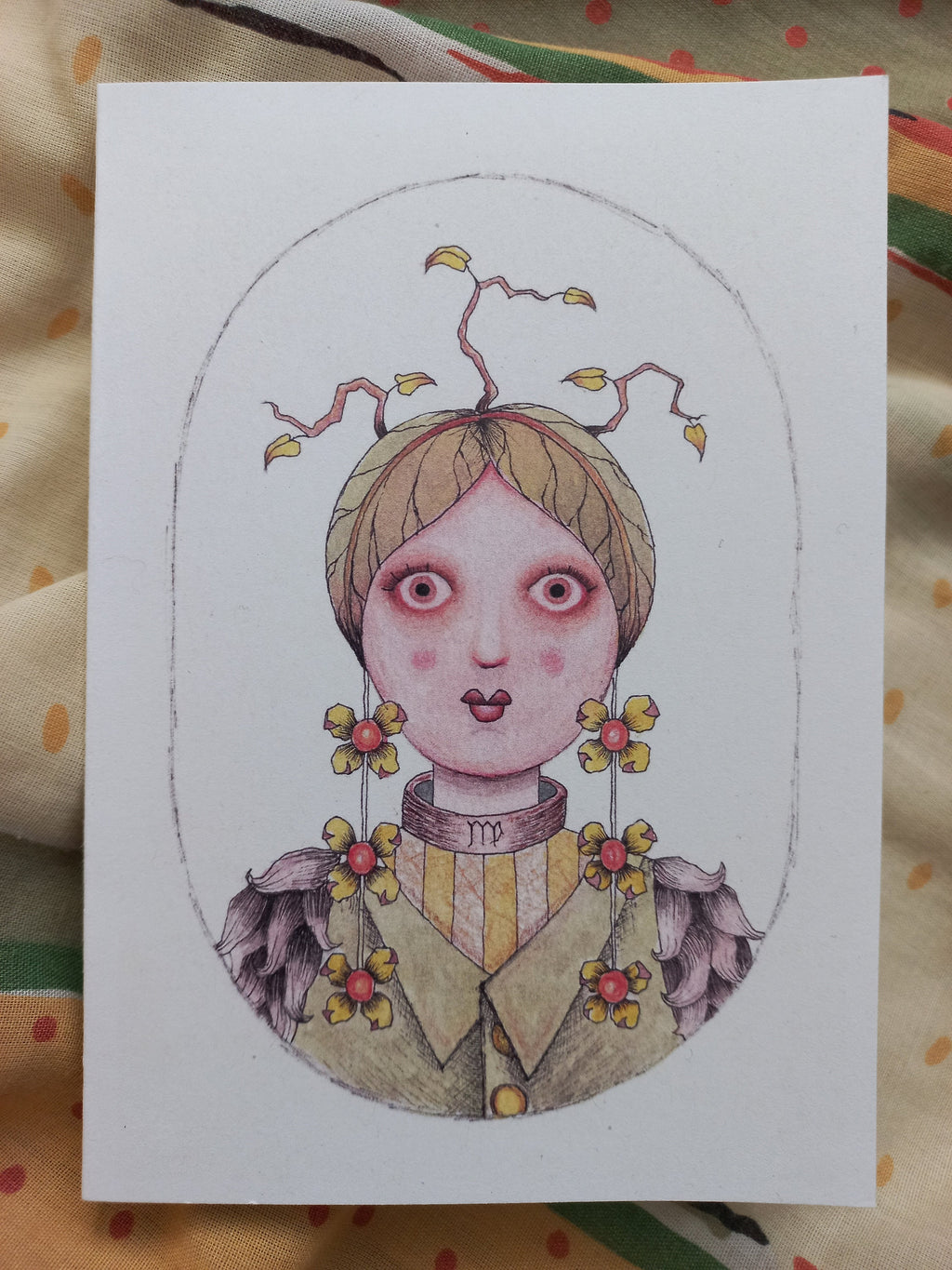 Astrology Greeting Cards: Zodiac Art Prints on Recycled Cardstock, Set of 5.