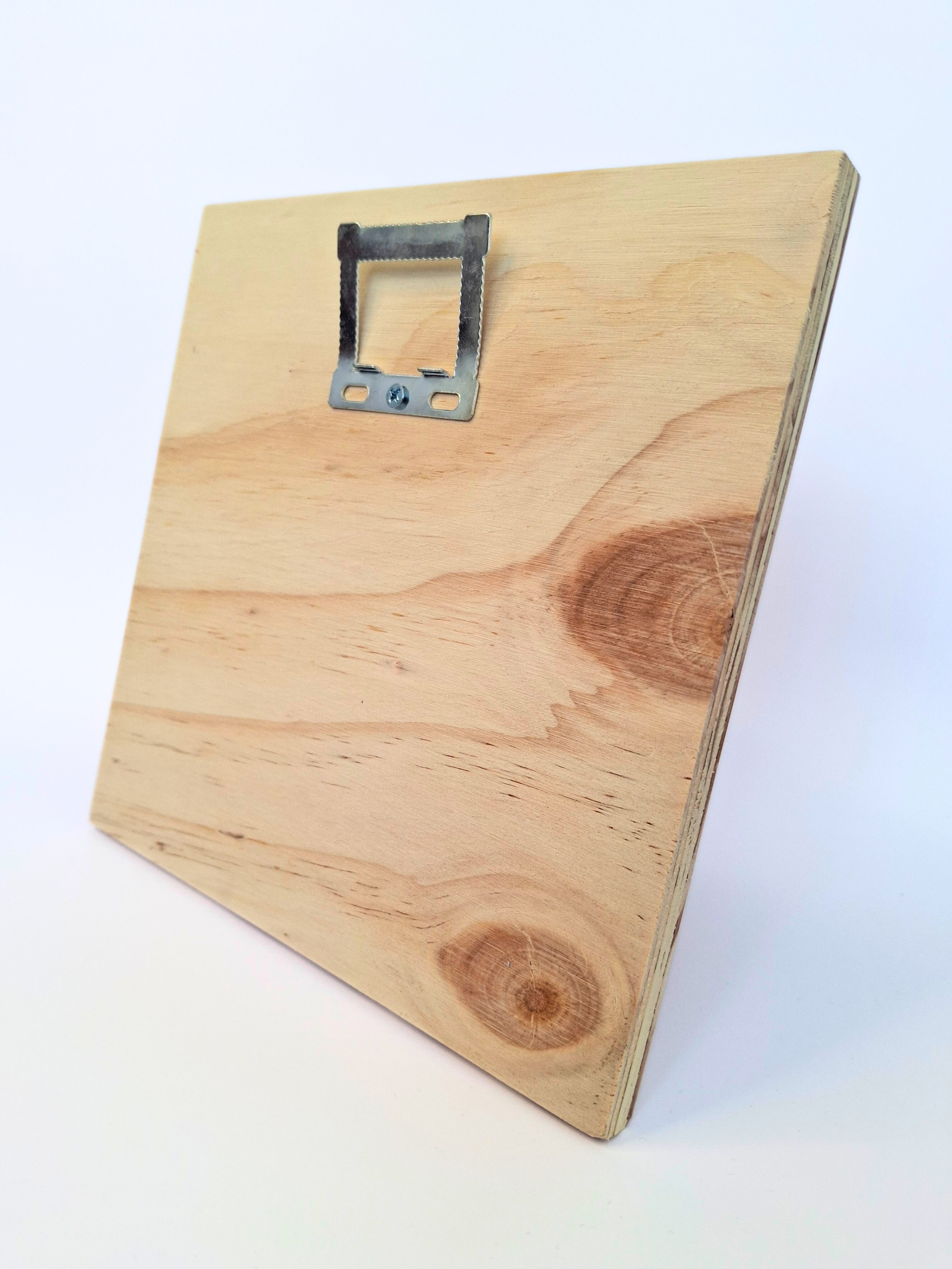 Art Print on Wood Block: Original Whimsical Wall Art Wooden Print .