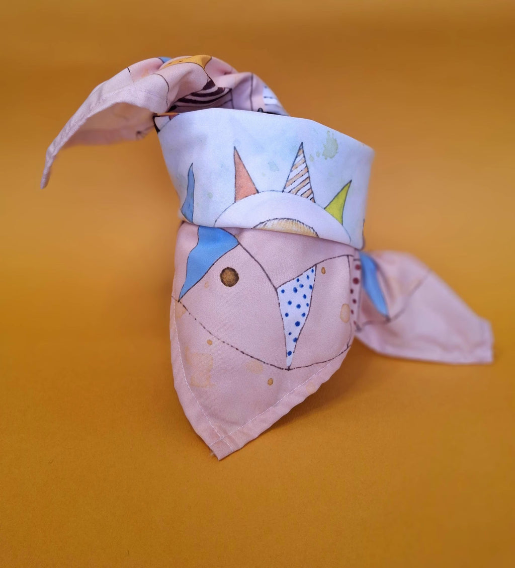 Quirky Altar Cloth | Witchy Headscarf | Tarot Deck Wrap | Spiritual Gift | Occult Accessories