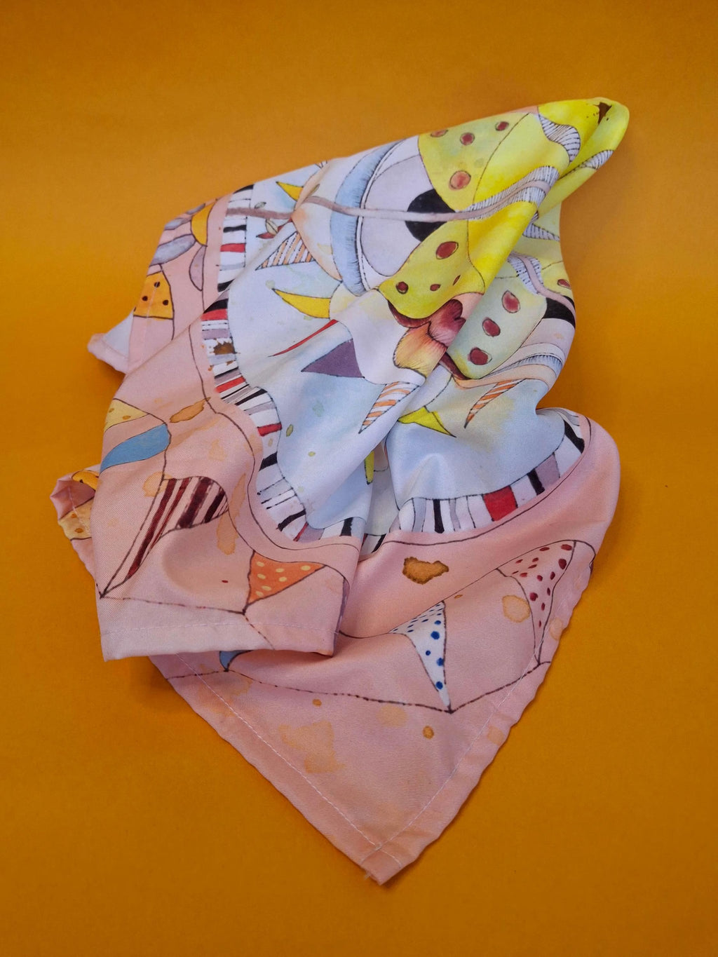 Quirky Altar Cloth | Witchy Headscarf | Tarot Deck Wrap | Spiritual Gift | Occult Accessories