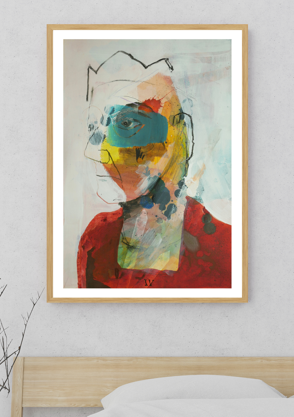 The Emperor Tarot Art Print | Hand-Illustrated Tarot Wall Art | A4 A3 Giclee Print on Bamboo Paper