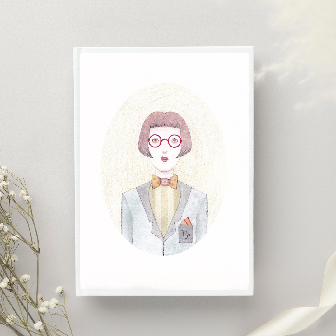 Capricorn Giclee Art Print, Original Hand Illustrated Wall Art A4