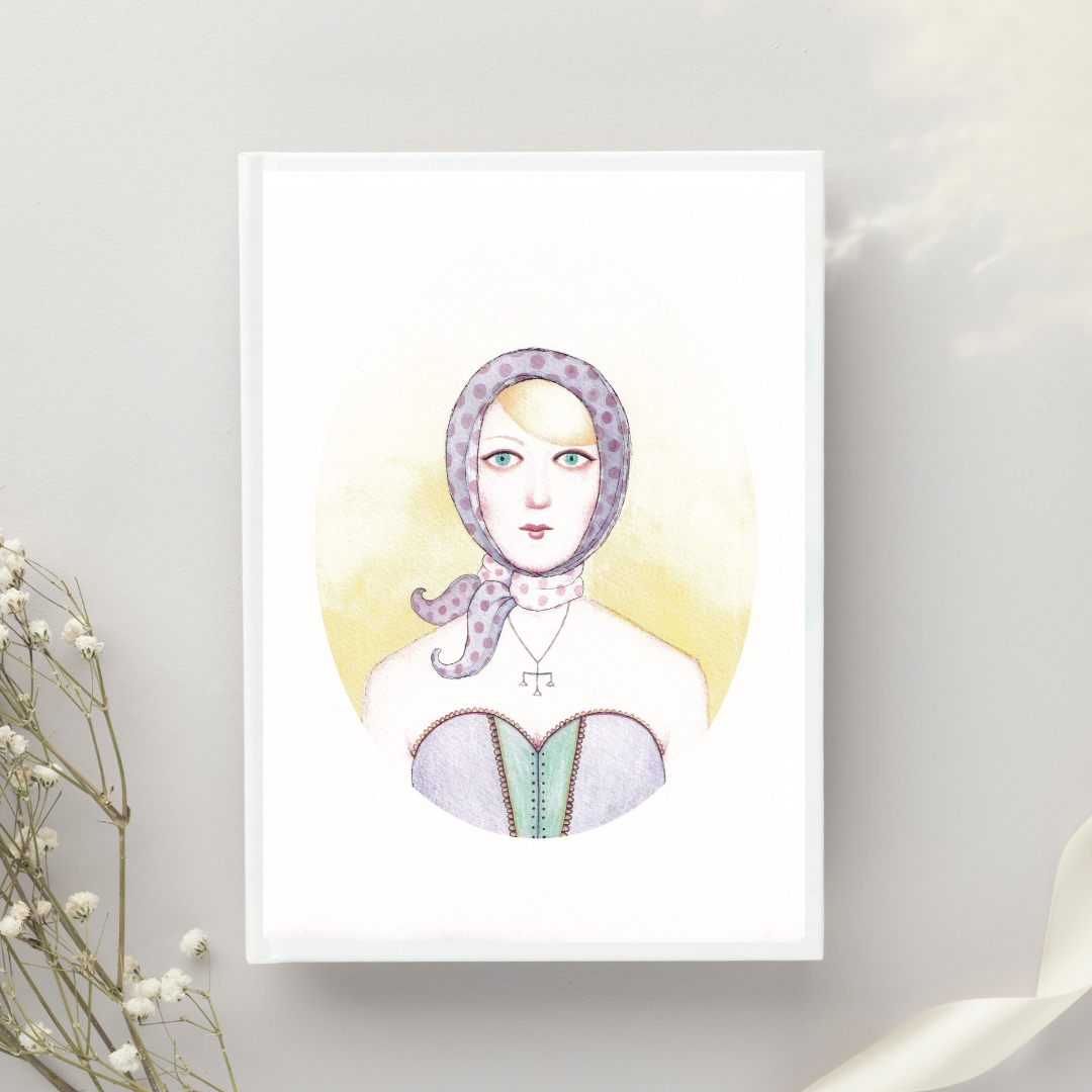 Libra Giclee Art Print, Original Hand Illustrated Wall Art A4