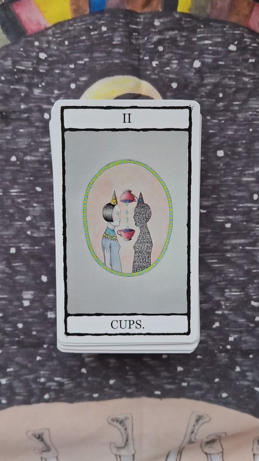 Video showing all 78 colourfully hand illustrated tarot cards from The Falling Card Tarot. 