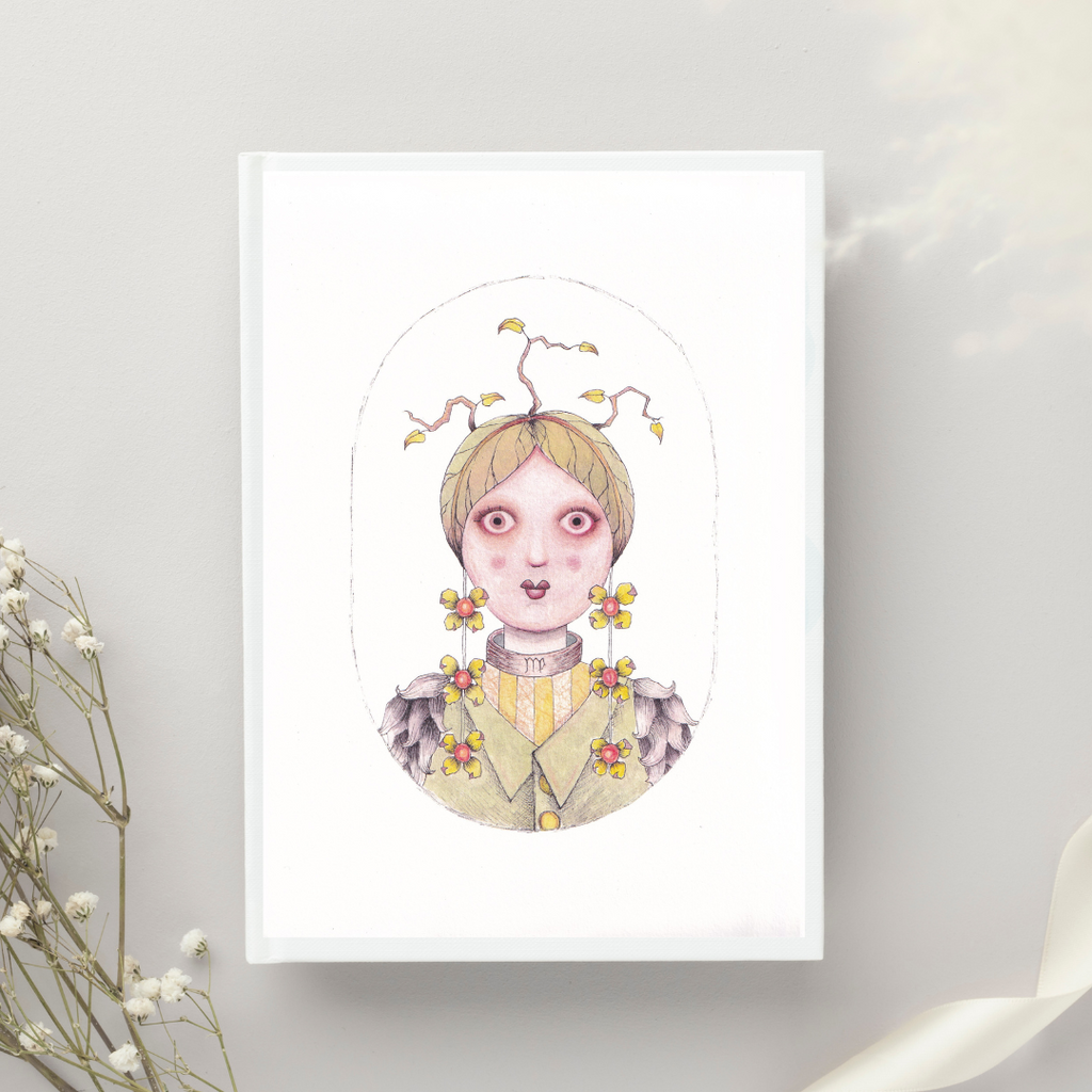 Virgo Giclee Art Print, Original Hand Illustrated Wall Art A4